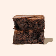 cross section of fudgy brownie