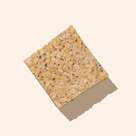 overhead shot of rice cereal treat