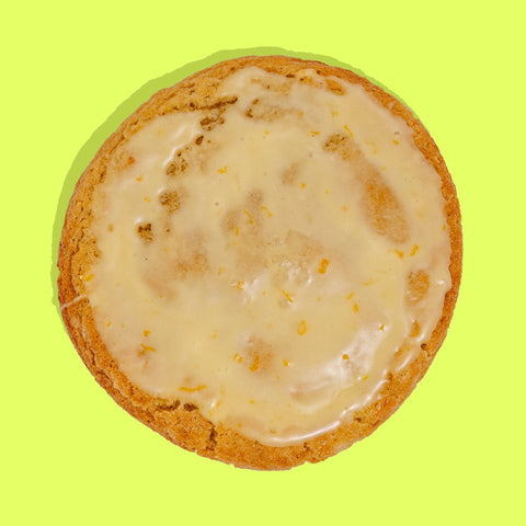 orange cream cookie closeup